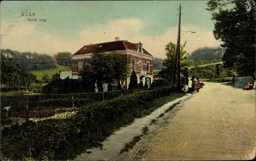 Ak Beek Gelderland Niederlande, Holle weg