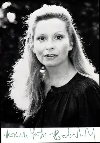 Foto Schauspielerin Eva Berthold, Portrait, Autogramm