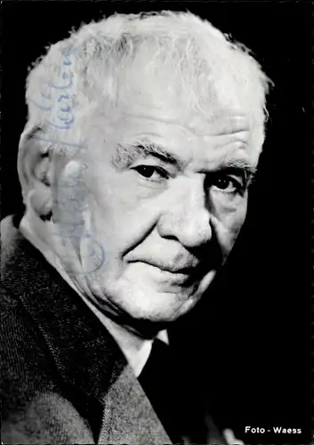 Foto Schauspieler Attila Hörbiger, Portrait, Autogramm