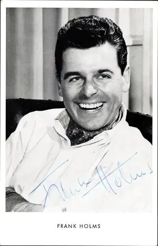 Ak Schauspieler Frank Holms, Portrait, Autogramm