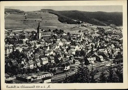 Ak Neustadt im Schwarzwald, Ortsansicht mit Kirche