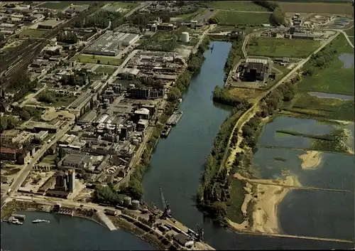 Ak Emmerich am Niederrhein, Blick auf den Stadthafen mit Container-Umschlaganlage