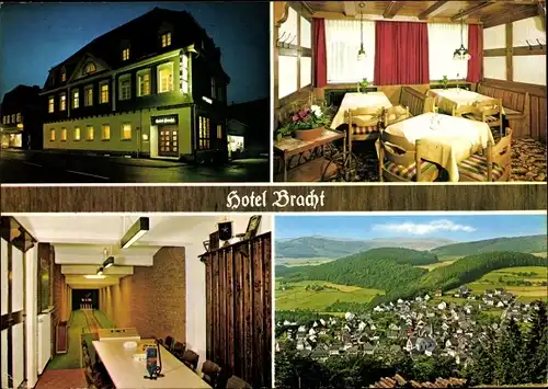 Ak Freienohl Meschede im Sauerland, Speiseraum, Panorama, Hotel Bracht