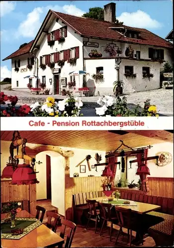 Ak Rottach Egern in Oberbayern, Gästehaus Rottachbergstüble, Speiseraum