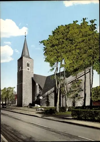 Ak Höfen Monschau Eifel, Pfarrkirche Höfen, Bundesstraße