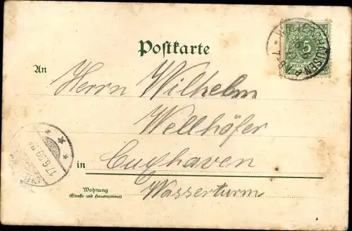 Litho Waltershausen in Thüringen, Inselsberg, Hotel Philippshöhe, Pensionat