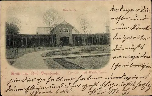 Ak Bad Oeynhausen in Westfalen, Milchhalle