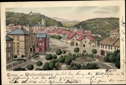 Litho Waltershausen in Thüringen, Stadtbild