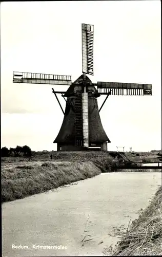 Ak Bedum Groningen Niederlande, Krimstermolen