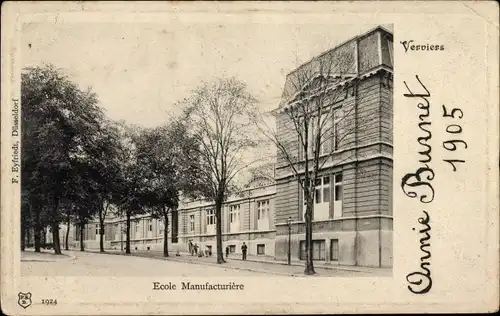 Ak Verviers Wallonien Lüttich, Ecole Manufacturiere