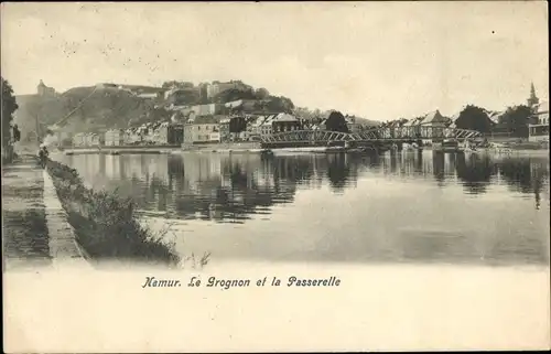 Ak Namur Wallonien, Le Grognon et la Passerelle