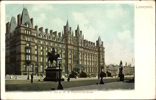 Ak Liverpool Merseyside England, Hotel, Lime Street