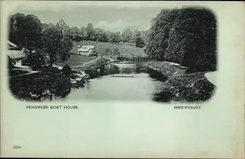 Ak Shrewsbury Shropshire England, Pengwern Boat House