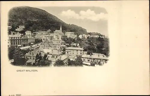 Ak Great Malvern Worcestershire England, Panorama