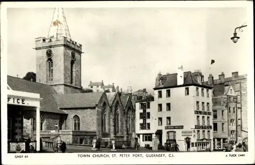 Ak Saint Peter Port Guernsey Kanalinseln, Town Church