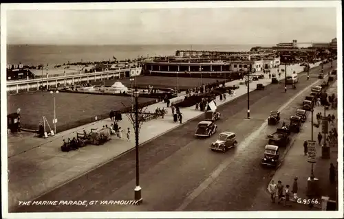 Ak Great Yarmouth Norfolk England, The Marine Parade