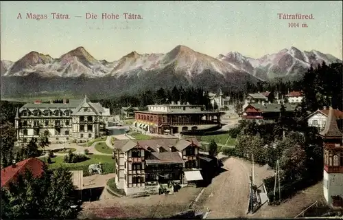Ak Starý Smokovec Ótátrafüred Altschmecks Vysoké Tatry Hohe Tatra Slowakei, Teilansicht