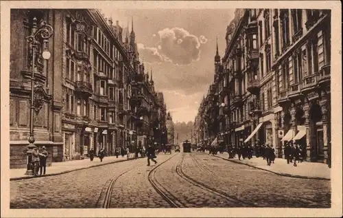 Ak Praha Prag, Mikulasska trida, Straßenpartie