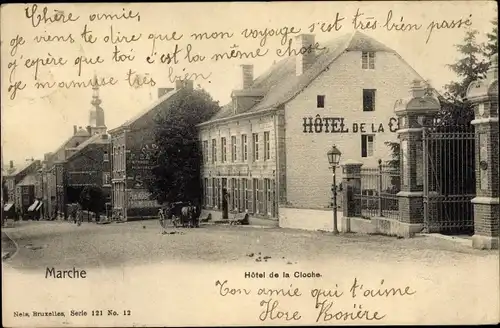 Ak Marche en Famenne Wallonien Luxemburg ?, Hotel de la Cloche