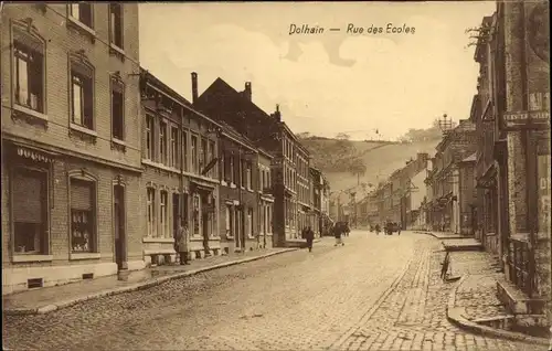 Ak Dolhain Wallonien Lüttich, Rue des Ecoles