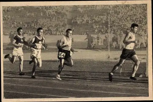 Sammelbild Olympia 1932, 10000 Meter Lauf