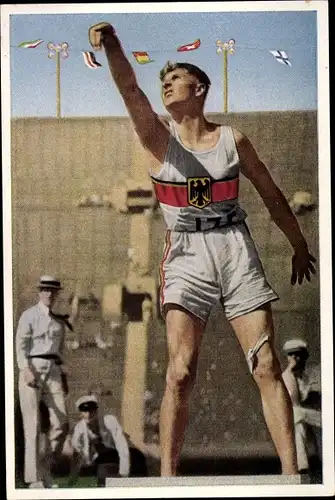 Sammelbild Olympia 1932, Hans Sievert, Zehnkämpfer