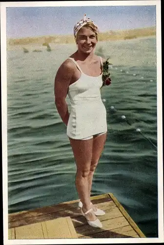 Sammelbild Olympia 1932, Dorothy Poynton, Turmspringerin