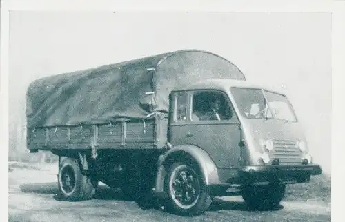 Sammelbild Das Kraftfahrzeug, Renault 7t Pritschenwagen, Ausländ. Lastkraftwagen nach 1945