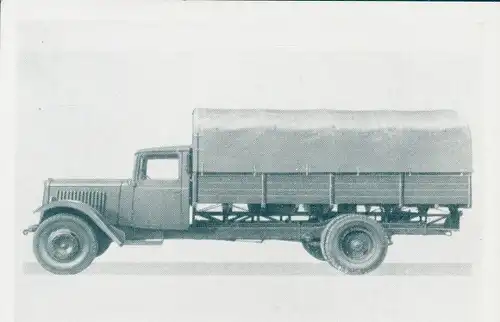 Sammelbild Das Kraftfahrzeug, Citroen 45 Pritschenwagen, Ausländ. Lastkraftwagen nach 1945