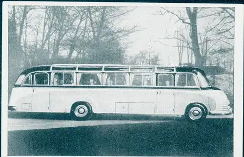 Sammelbild Das Kraftfahrzeug, Henschel Bimot Bus, Deutsche Omnibusse nach 1945