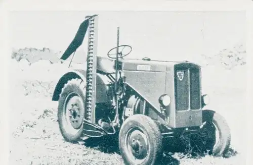 Sammelbild Das Kraftfahrzeug, Faun F 25 P, Ackerschlepper, Dt. Traktoren nach 1945