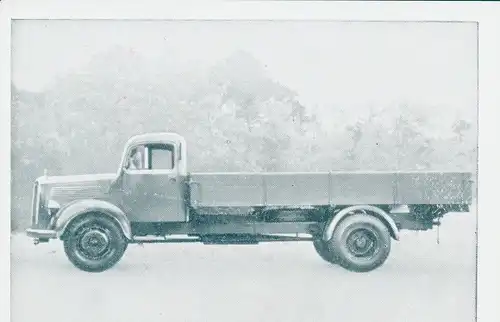 Sammelbild Das Kraftfahrzeug, Mercedes Benz Type L 3500 Pritsche, Dt. Lastkraftwagen nach 1945