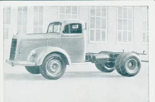 Sammelbild Das Kraftfahrzeug, Mercedes Benz Type LS 6600, Dt. Lastkraftwagen nach 1945