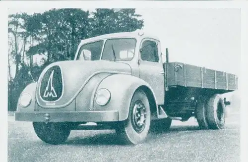 Sammelbild Das Kraftfahrzeug,Magirus S 6500 Pritschenwagen, Dt. Lastkraftwagen nach 1945