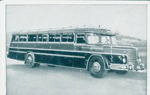 Sammelbild Das Kraftfahrzeug, Südwerke Omnibus Typ SW 080, Dt. Omnibusse nach 1945