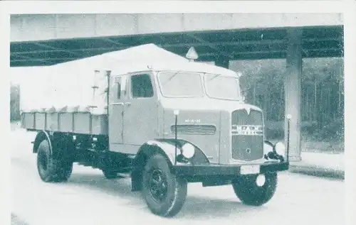 Sammelbild Das Kraftfahrzeug, MAN MK 26 Pritschenwagen, Dt. Lastkraftwagen nach 1945