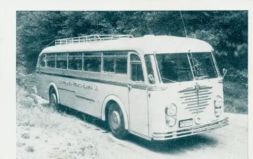 Sammelbild Das Kraftfahrzeug, Büssing Trambus, Dt. Omnibusse nach 1945