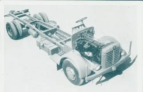 Sammelbild Das Kraftfahrzeug, Büssing 5500 S, Dt. Lastkraftwagen nach 1945