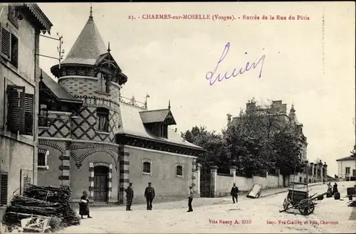 Ak Charmes sur Moselle Lothringen Vosges, Entree de la Rue du Patis