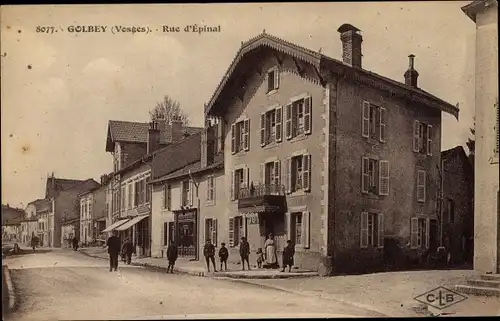 Ak Golbey Lothringen Vosges, Rue d'Epinal