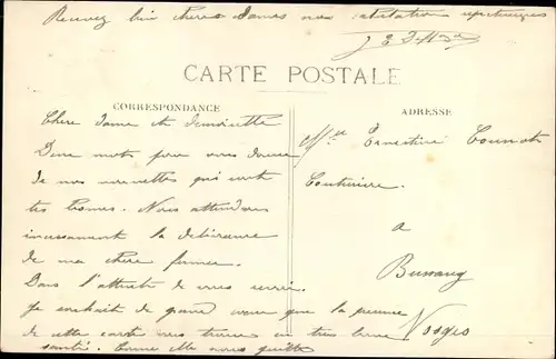 Ak Golbey Lothringen Vosges, Croix de Mission et Rue de Nancy