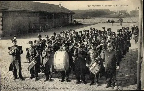 Ak Epinal Lothringen Vosges, 149e Regiment d'Infanterie, la Musique