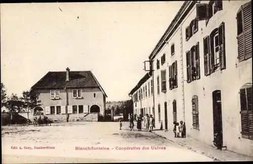 Ak Blanchifontaine Lothringen Vosges, Cooperative des Usines