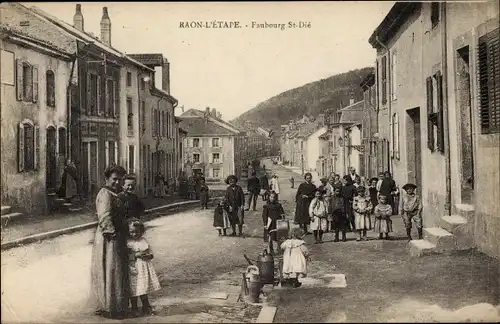 Ak Raon l'Etape Lothringen Vosges, Faubourg St. Dié
