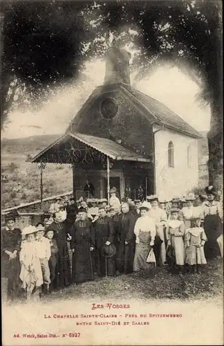 Ak Lothringen Vosges, La Chapelle Sainte Claire, Pres du Spitzemberg, Entre Saint Dié et Saales