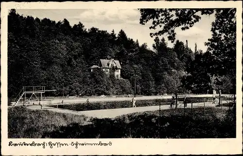 Ak Lauterbach in Hessen, Partie im Schwimmbad