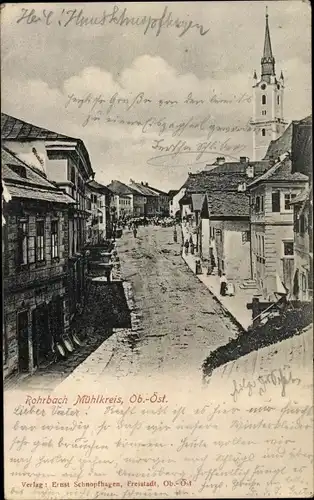 Ak Rohrbach in Oberösterreich, Stadtpartie