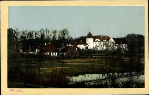 Ak Norburg Nordborg Dänemark, Blick auf den Ort