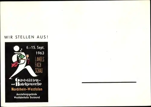 Ak Dortmund im Ruhrgebiet, Landesfachschau Gaststätten und Hotelgewerbe 1963