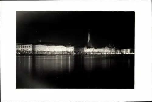 Foto Hamburg Mitte Altstadt, Alsterdamm, Nachtansicht